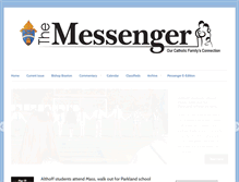Tablet Screenshot of bellevillemessenger.org